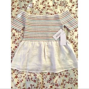 Off shoulder sunkissed top